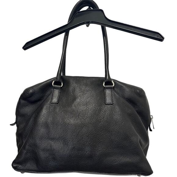 Michael Kors Large Weekender Tote Bag Black Pebbled Leather - Picture 6 of 13